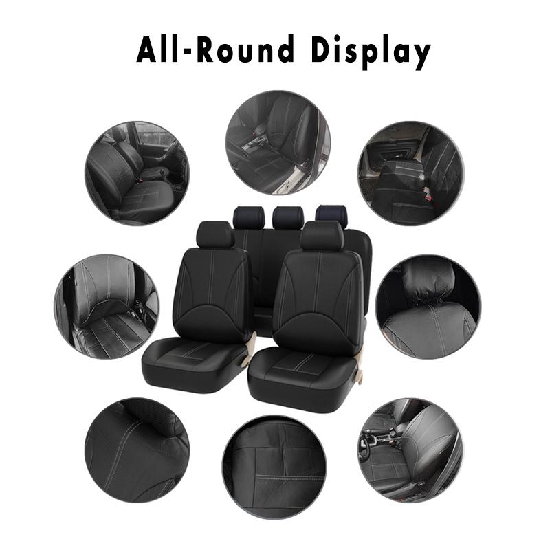 Universal Car Seat Cover Protector PU Leather Auto Accessories Seat Mats Interior Parts Cushion Tool For SUV Sedan Hatchback