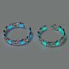 Fashion Blue Green Luminous Stars Couple Rings for Women Simple Silver Color Glow In Dark Adjustable Finger Rings Jewelry Gifts