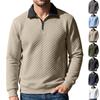 Men's Half Zip Mock Neck Sweatshirt with Color Block Long Sleeve Casual Pullover