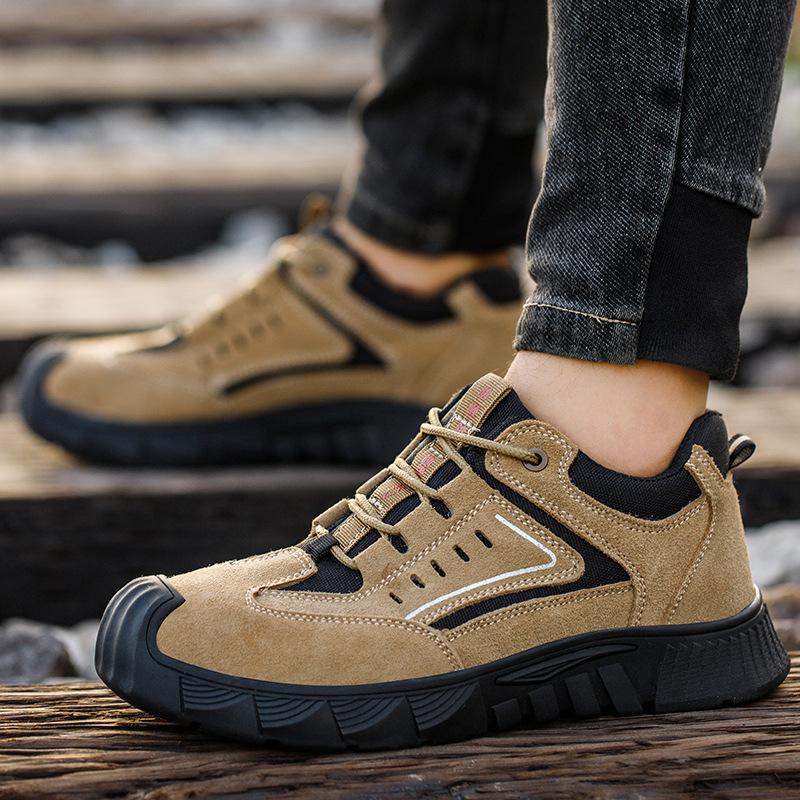 Labor Insurance Shoes Welder Work Shoes Wear-resistant, Smash-proof and Stab-proof Soft Sole Lightweight Safety Work Shoes