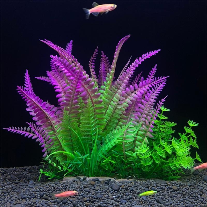 Aquariums Decoration Realistic Water Grass Simulation Water Plant for Various Fishtanks Landscapes Fish Shelter Hideouts