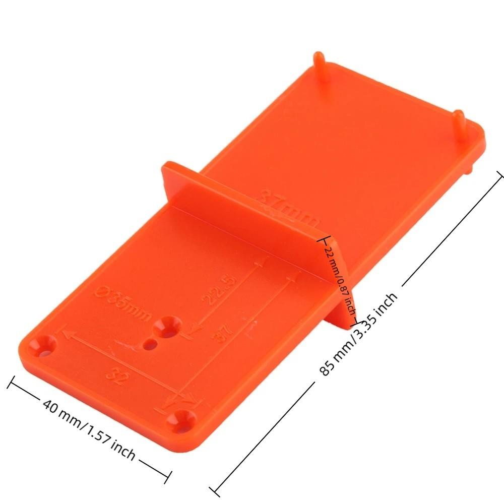 2pcs Compact Pocket Size Hinge Hole Locator Positioning Tool Cabinet Door Template  For Door