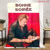 Rock Legend Johnny Halliday blanket Home Decor sofa blanket Digital printing Machine washable bedroom