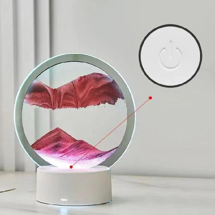 DynamicSand Lamp, Captivating Desk Decor, USB/Battery Operated Sand Art Lamp