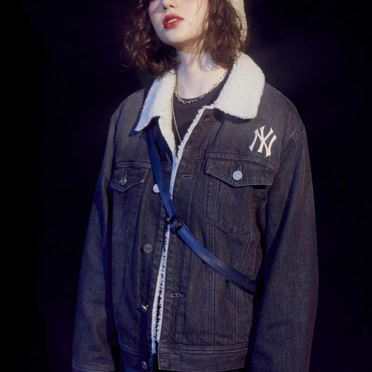 New MLB New York Yankees Denim Jackets Unisex Black 31JPN1041-50L