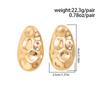 Ingemark Exaggerated Retro Irregular Geometry Big Drop Earrings for Women Simple Fashion Metal Ear Accessories 2026 New Jewelry