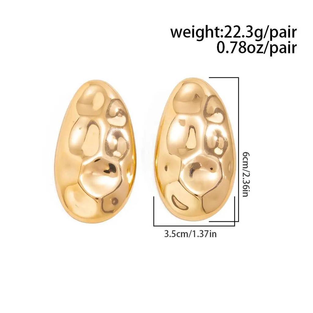 Ingemark Exaggerated Retro Irregular Geometry Big Drop Earrings for Women Simple Fashion Metal Ear Accessories 2026 New Jewelry