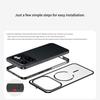 Pour Nothing phone 4a Pro 4apro Coque de téléphone givrée Cadre métallique magnétique Amovible Pour boucle Magsafe Coque en alliage d'aluminium