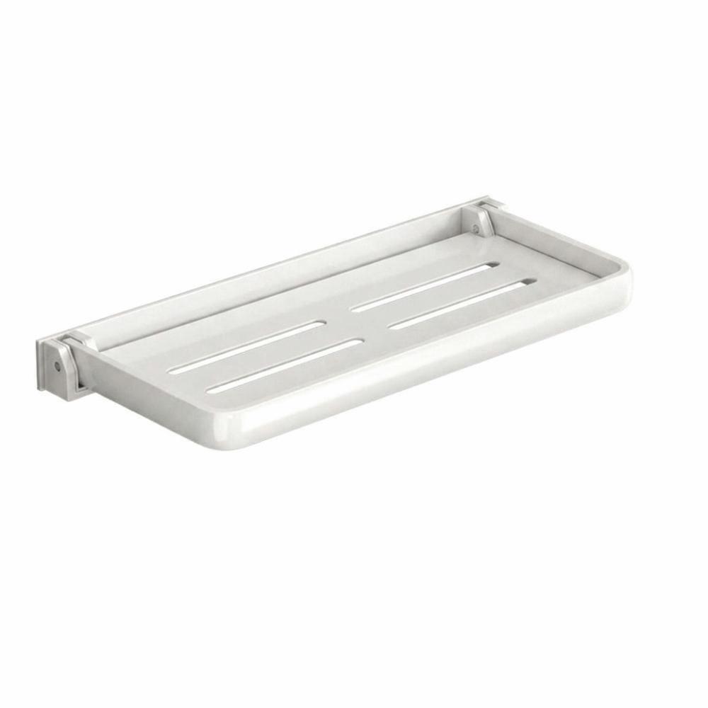 Space Saving Storage Shelf Thickened Wall Storage Rack Bathroom Folding Rack RV Storage