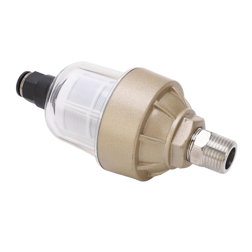 G12in Translucent Water Drain Valve Automatic Coolant Drainer Compressed Air Filter Floating Ball
