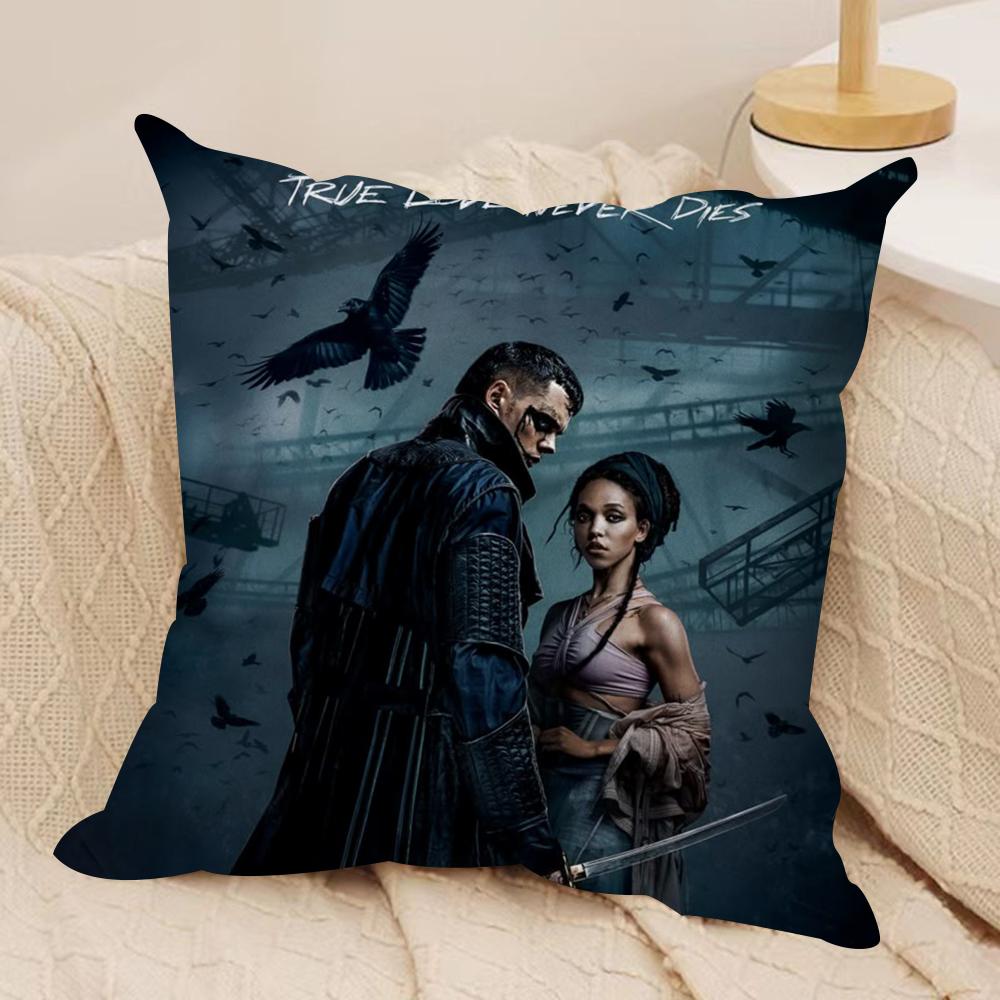 The CCrow Movie Cushion Cover Soft Plush Fabric DoubleSided Printed Sofa Cushion Cover for All Seasons Home Decor Gift