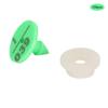 100pcs 0.7in Ear Tag Signs Marker Livestock Supplies for Rabbit Fox Mink Number Animal IdentificationGreen