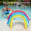 Foam Pool Noodle 150 Cm Long Swim SpongeLike Texture Swimming Support Rod Green Solid