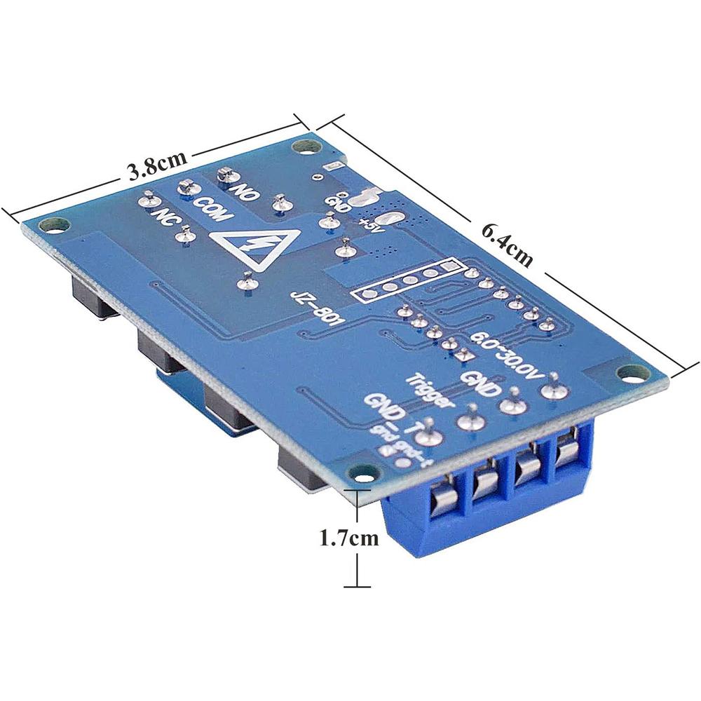DC 6-30V Timer Relay Programmable Delay Relay Module Cycle Timer with LED Display / 5V Micro USB, Smart Home Controller