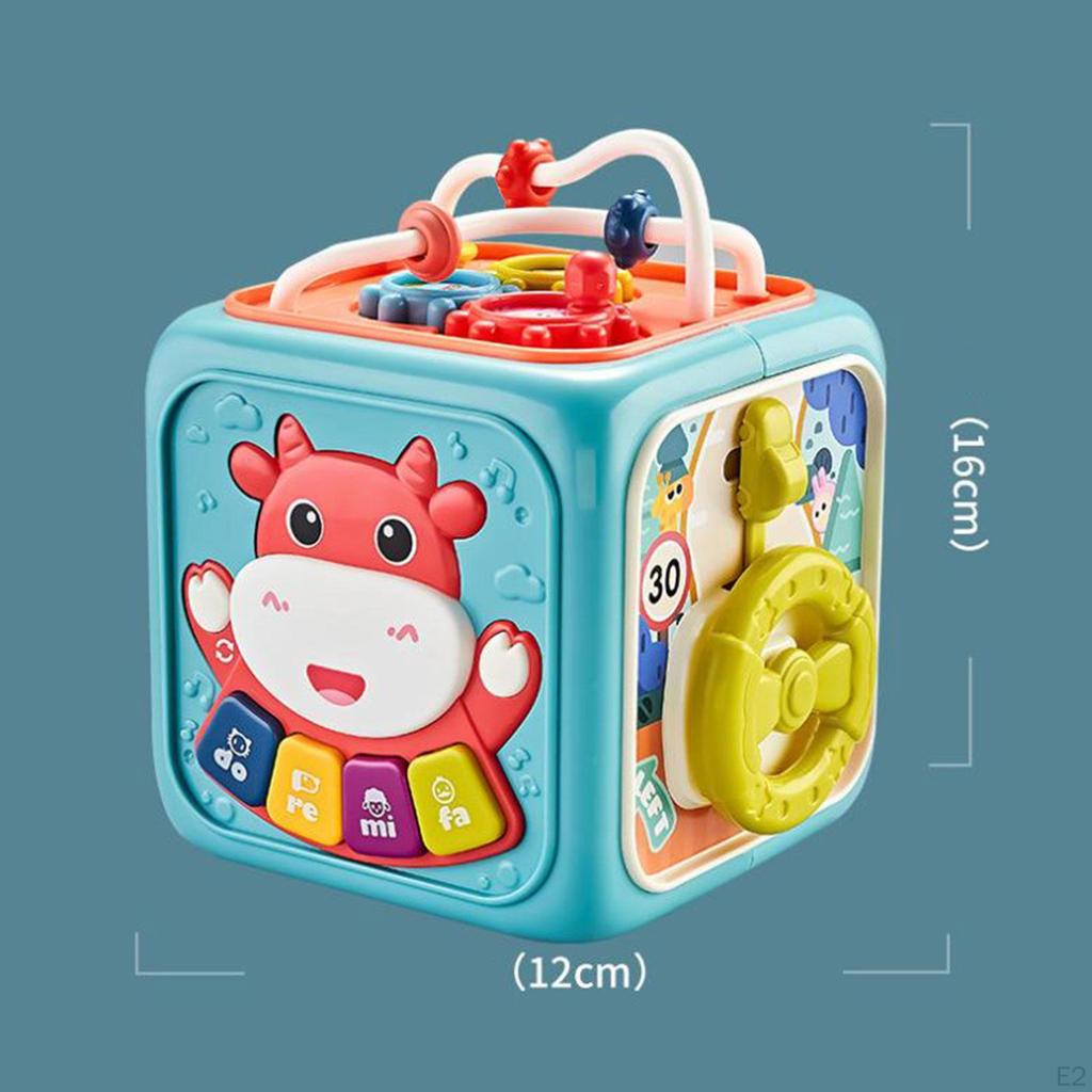 Activity Cube Baby Musical Toys 6 Sided centers play Center Toy for Boys Girls