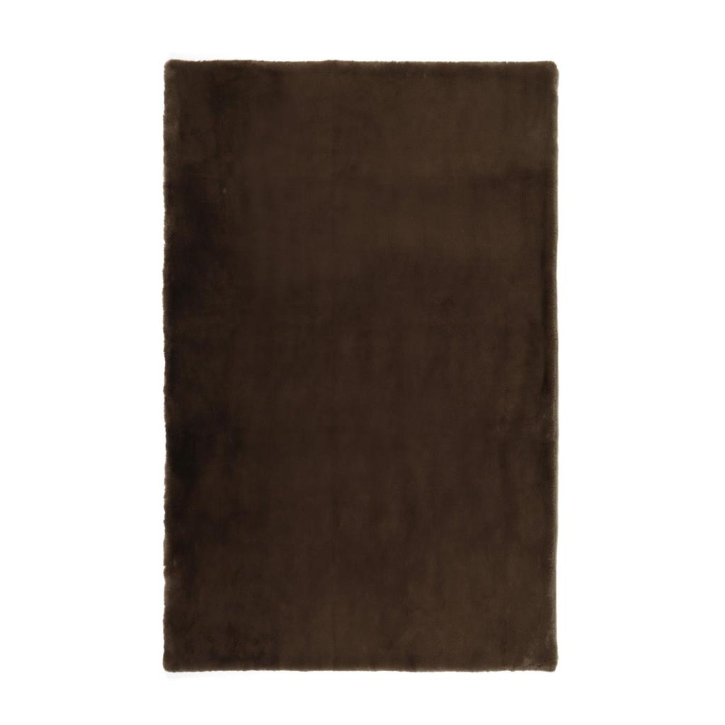 Francfranc WARMY Fur Blanket (Single, 140 X 200 Cm, Brown, 2024 Model)