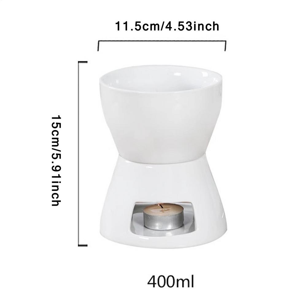 Chocolate Fondue Mug Small Chocolate Butter Warmer Personal Fondue Coffee Mug Warmer For Dinner Dessert Sauce Cheese Candy Bread