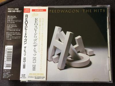 CD REO SPEEDWAGON - Hits 258P5025 EPIC 1988 Japan Rock Used