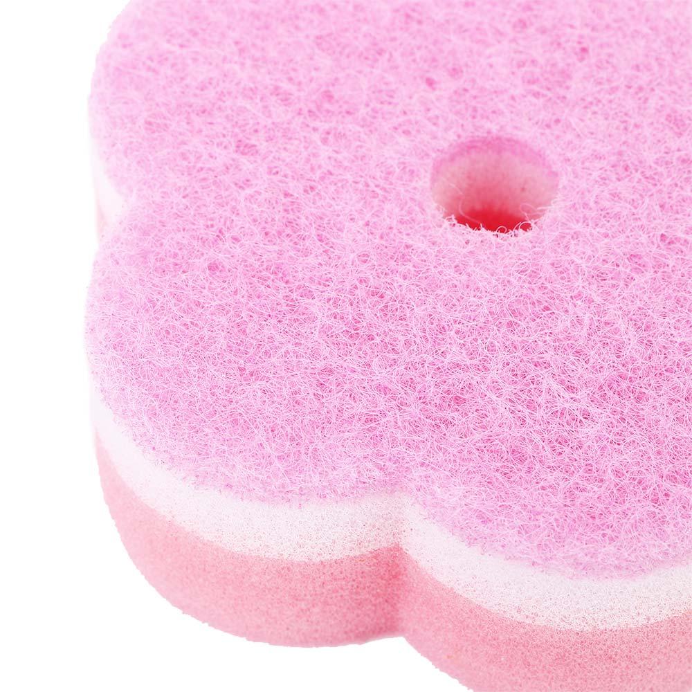 Flower Shaped Brush Dishes Washing Sponge Cleaning Tools Bathroom Eraser Kitchen
