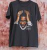 Camiseta Unissex Preta de Rap Hip Hop Assinatura Young Dolph