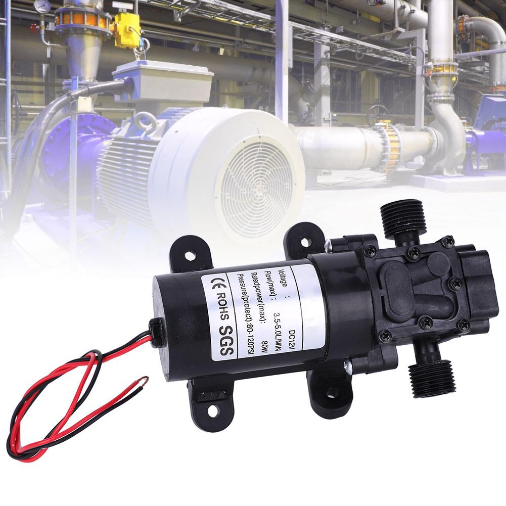 Backflow Diaphragm Pump Mini Self Priming DC12V FL3210H80W 12in Right Water Outlet