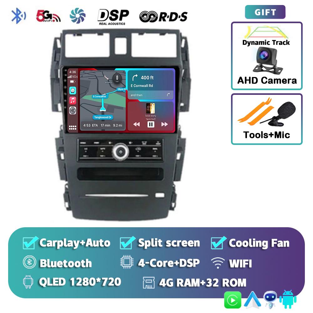 Android 14 Carplay Auto Car Radio For Nissan Teana J31 2003-2008 Autoradio Multimedia Video Player Navigation 2 DIN Stereo Audio