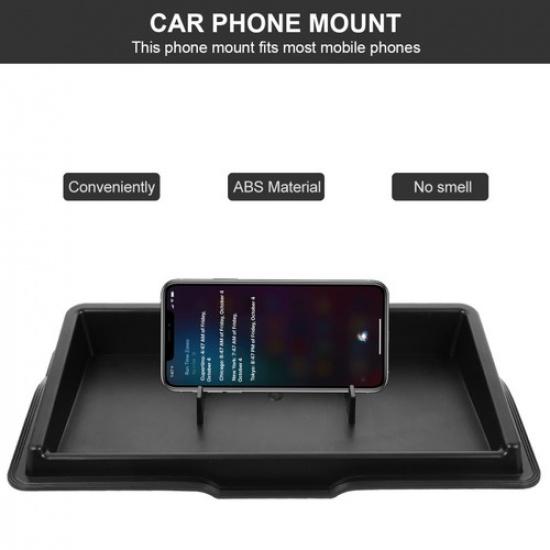 Dashboard Storage Tray Mobile Phone Holder Anti-Skid Pad Car Mount