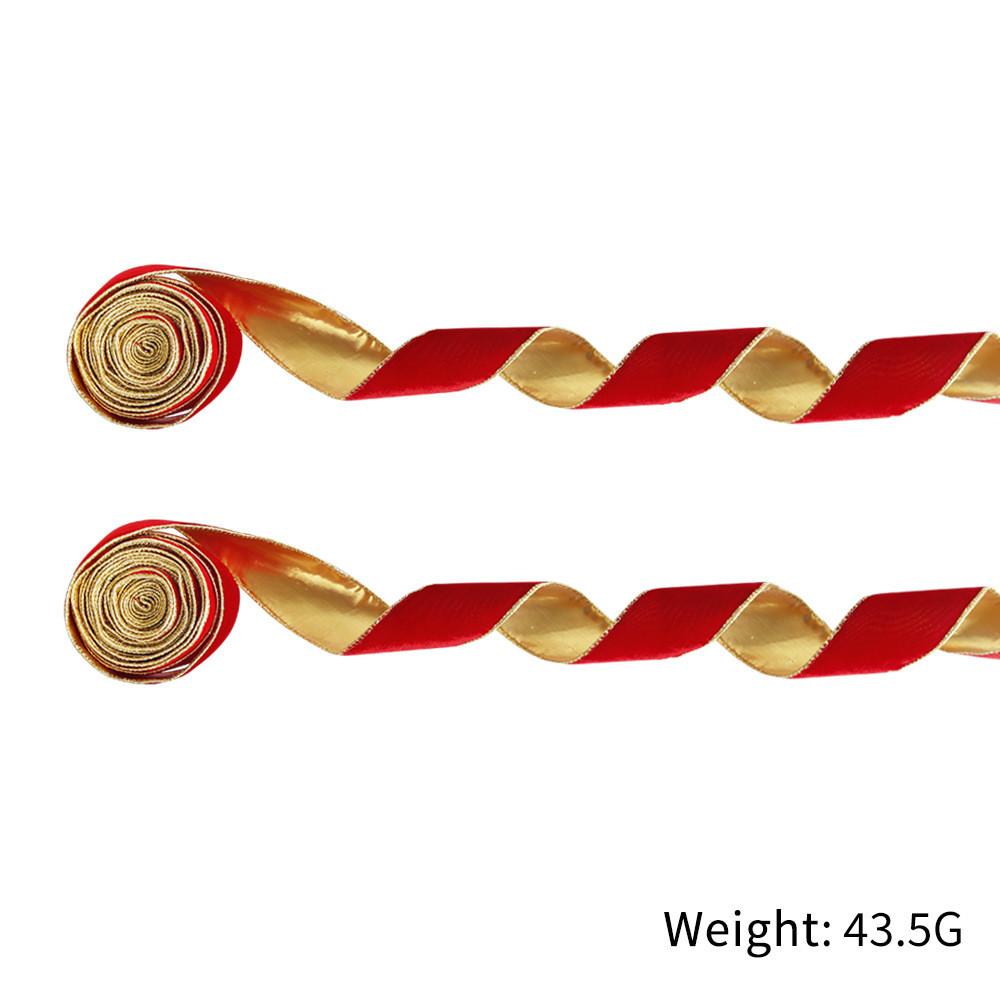 Luxurious Green Red Blue Plush Christmas Ribbon For Elegant Holiday Decor Gifts