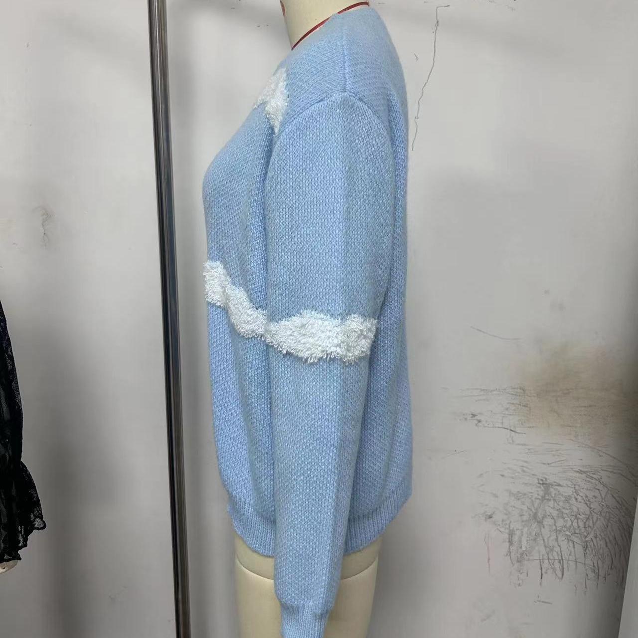 BITCED модный женский осенне-зимний свободный жаккардовый свитер с длинными рукавами — фото 7