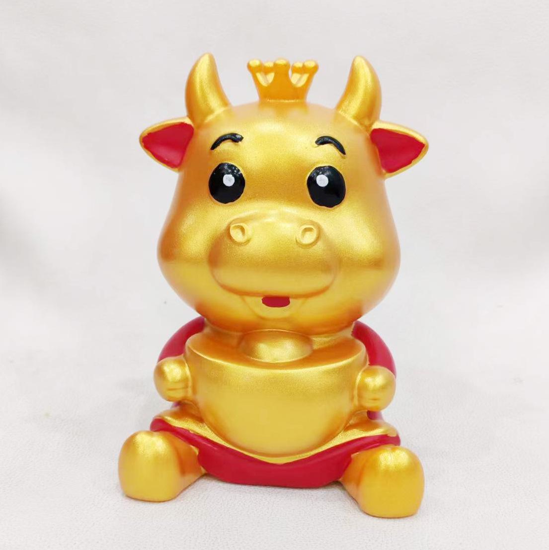 

Золотая копилка в виде Быка Зодиака для детей 3-10 лет: Развивайте привычки к сбережениям, Настольное офисное украшение