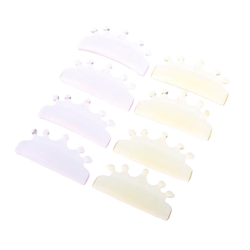 2Pairs Crown Shape Glue Free Silicone Eyelash Perm Rod Lash Lifting Lamination Pad 3D Lashes Extension Curler Accessories Tools