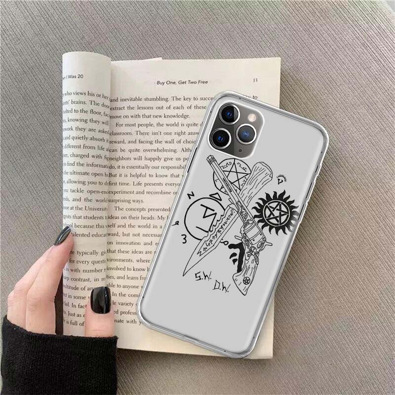 Angel Castiel Supernatural Phone Case For Apple Iphone 12 13 Mini 14 15 Pro 17 Pro Max Air 11 16E 16 Plus Shell Cover