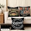 Retired Gift Cushion Cover Short Plush Double-Sided Print Square Throw Pillow Covers Sofa Home Cushion Decor