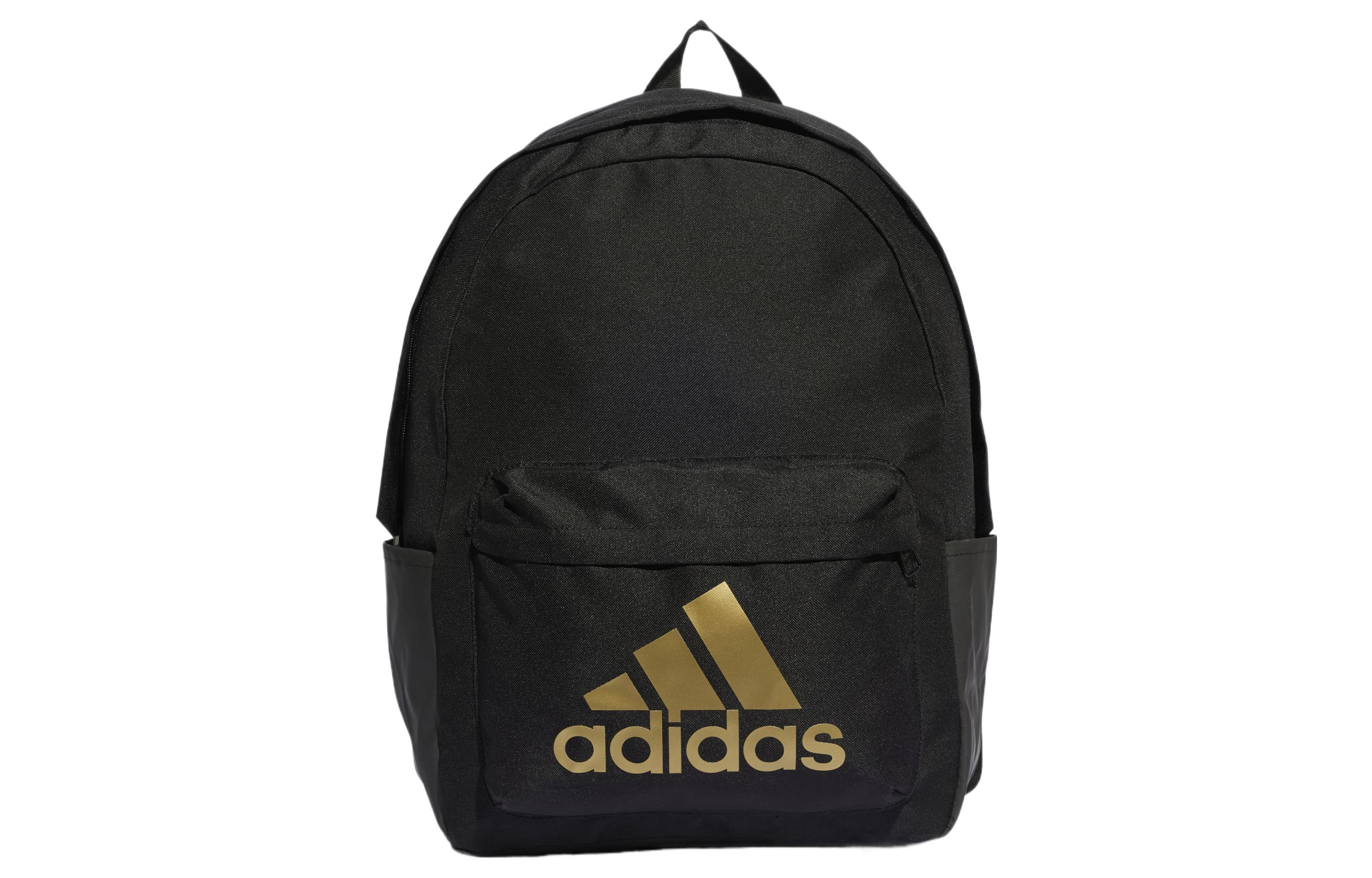 

Adidas Recycled Polyester Backpack Regular Unisex Black Gold IL5812