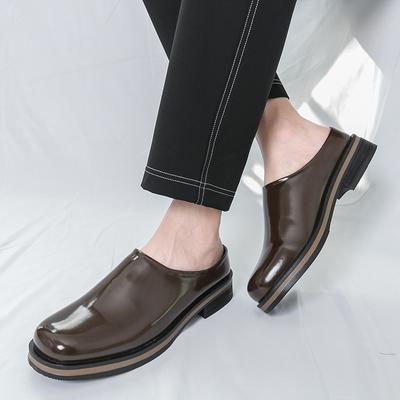 Fashion Casual Men Fashionable Leather Shoes Comfortable Breathable Fashionable Half-heeled Leather Shoes From The United States 38-46