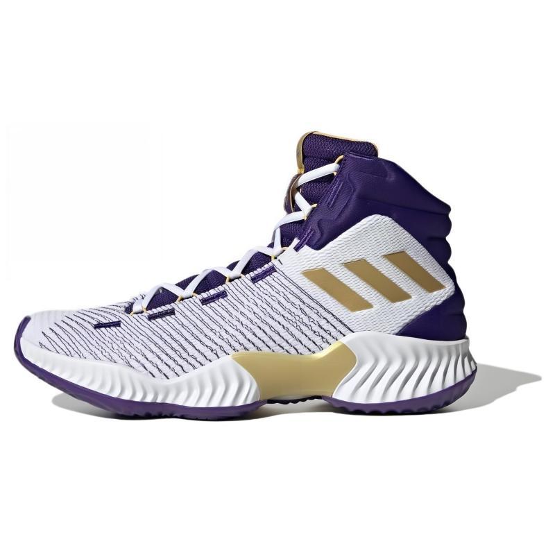 Adidas Pro Bounce 2018 'White Purple' Sneakers IG4495