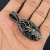 Tree Of Life Ruby Zoisite Pendant Gemstone Jewelry, 999 Copper Wire Wrapped Handmade Pendant, Latest Design Jewelry