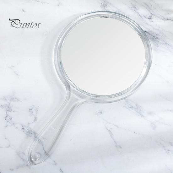 Cosmetic Mirror Makeup Clear Image Comfortable Grip Good Reflection Cosmetics Vanity Burr Free Double-Sided Handheld Magnifying Gift Supply Carry on
