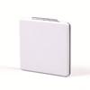 White PU Leather Folding Pocket Mirror - Creative Portable DIY Metal Student Mirror
