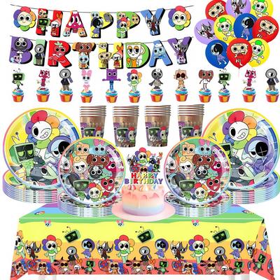 Dandys World Décoration Fête d'Anniversaire Ballon Tasse Assiette Cake Topper Jeu d'Horreur Pour Enfants Cadeaux de Fête Fournitures Articles Cadeaux Accessoire Photo
