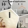8 Pcs Wall Hooks Zinc Alloy Towel Hooks Bathroom Accessories Coat Hooks Towel Hook Multipurpose Robe Hooks for Key Hat Bag Home