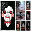 The Jigsaw Killer Horror Phone Case for Samsung Galaxy S25 S24 S23 Ultra S22 S21 Plus S20 FE S10 + S10E S25U Soft Print Shell S2