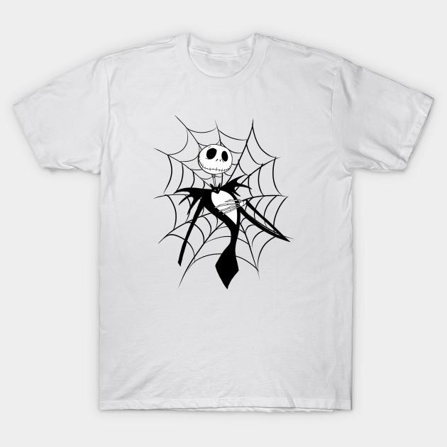 

Men Black Print T-shirt Jack Skellingto No-Cut Transfer Paper Print Cotton Tshirt L білий