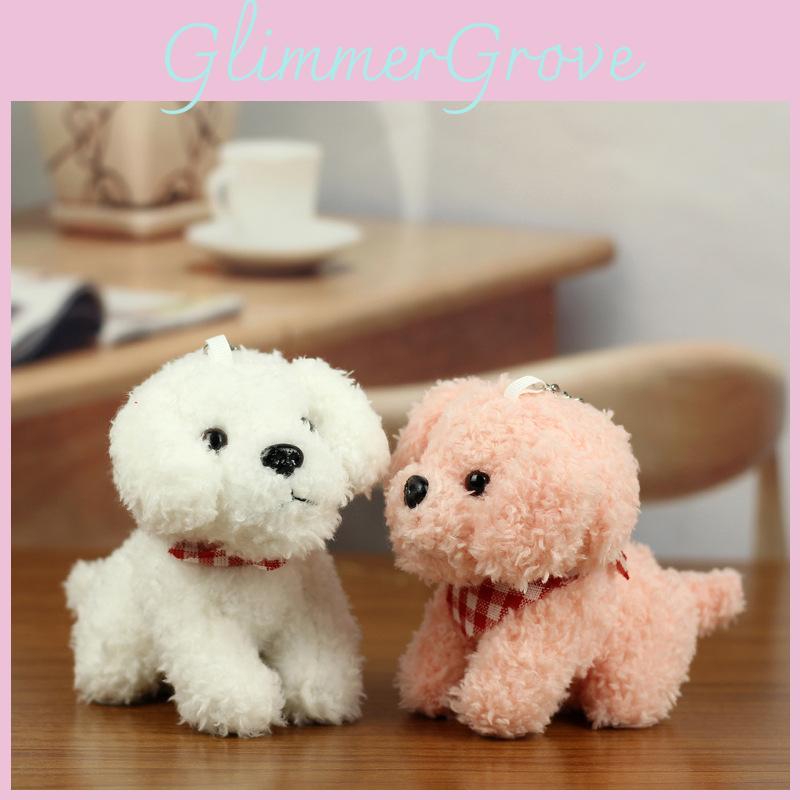 Adorable Cuddly Teddy Dog Plush Keychain Super Cute Plush Doll Gift For Kids