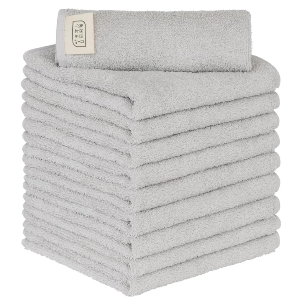 Håndkle Laboratorium Hånd Myk Standard Medium Lav Rask JapanTeknologi [Hverdagslig Enkelt] #001 Håndklær, Grå, 10-stk, Type, Vekt, Loing, Absorpsjonsevne,