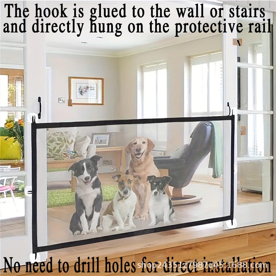 Customizable No-Drill Pet Barrier: Indoor/Outdoor Safety Isolation Fence for Cats & Dogs