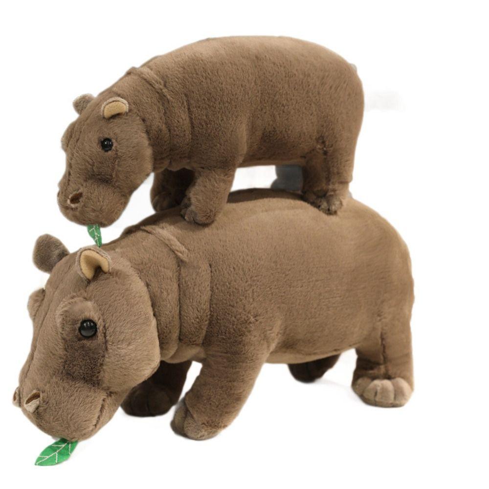 Stuffed Doll Hippo Plush Toy Simulation Hippopotamus Stuffed Toy Birthday Christmas