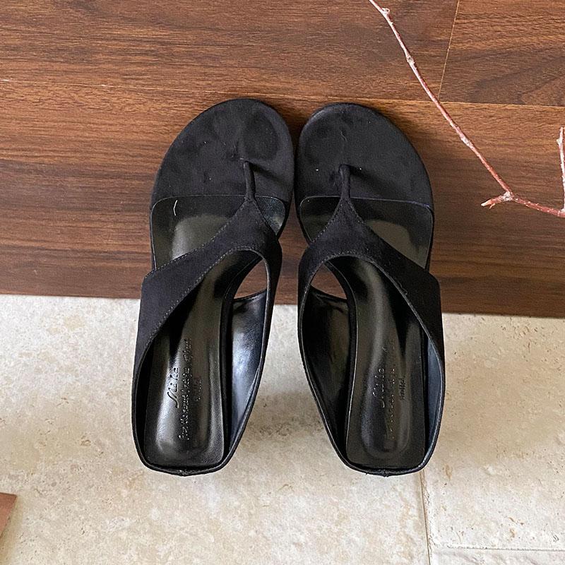 

Модные женские тапочки-клинья, летняя пляжная женская обувь, модные шлепанцы с круглым носком, женские тапочки-клинья на каблуке, шлепанцы-слайды, сандалии 35 чёрный