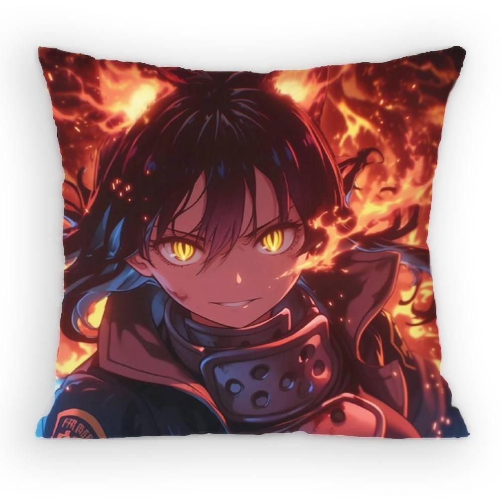 

Fire Force Tamaki Kotatsu Pillow Case Sofa Living Room for Bedroom car Headboard Backrest Cushion Square Cushion Nap Time 30x30 cm