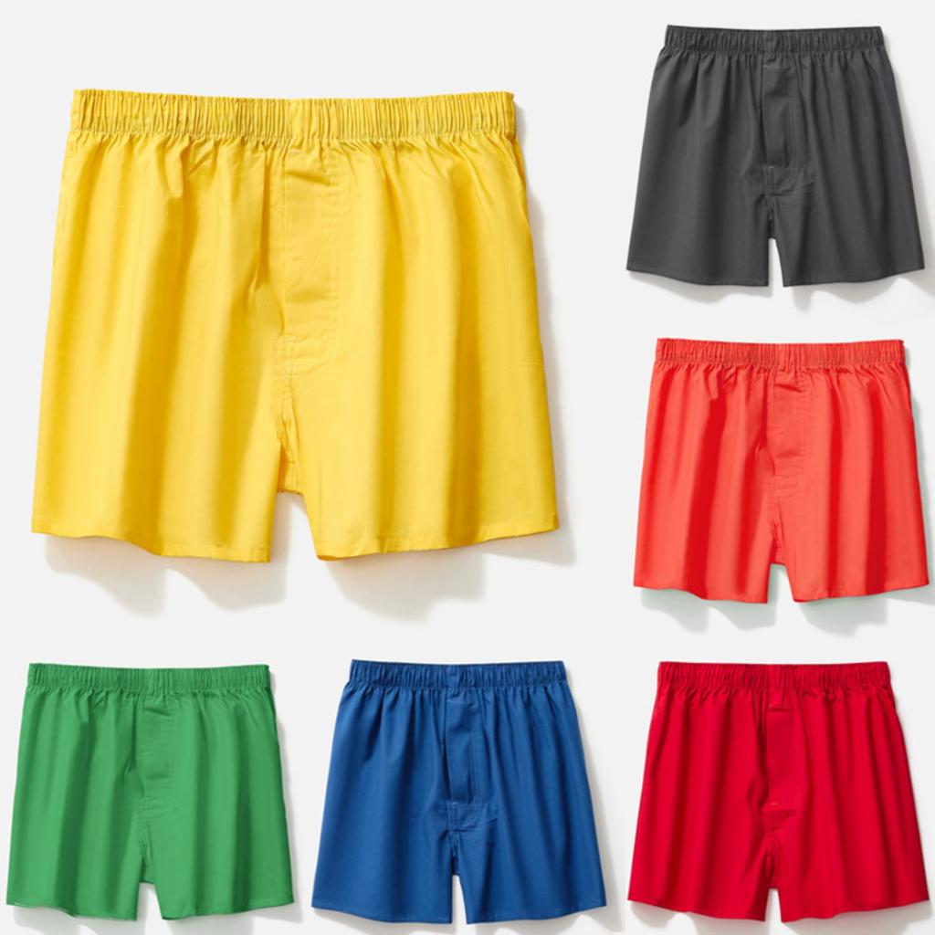 Solid Color Men's Underwear Arrowpants Briefs Large Size Loose Underwear Men's Pajama Pants